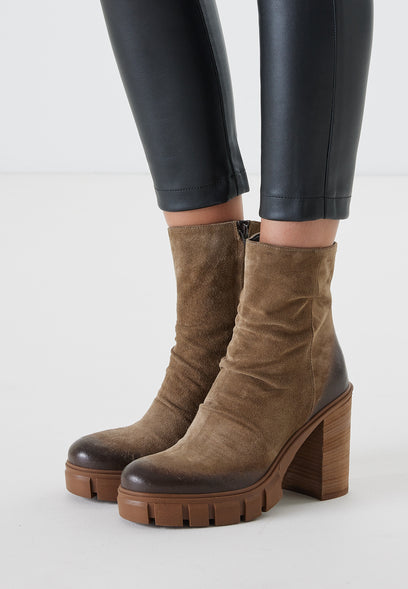 Damen-Stiefel 55.099 Sand