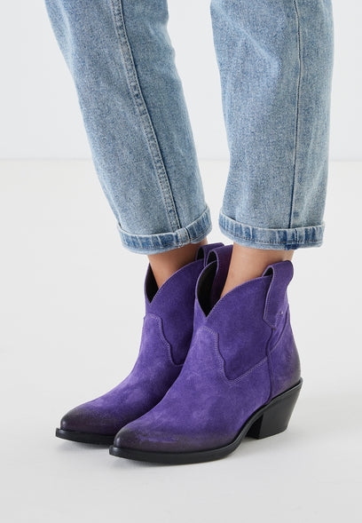Damen-Stiefeletten 55.103 Purple