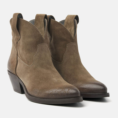 Gigi Damen Wildleder Stiefeletten Sand