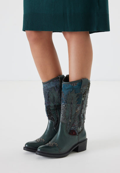 Damen-Stiefel 85.631 Green