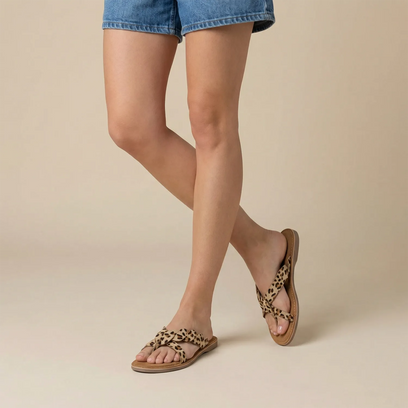 Avi Damen Zehentrenner Leopard