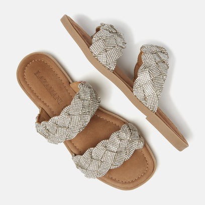 Estelle Damen Pantoletten Silver