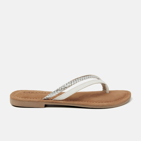 Bibi Damen Leder-Pantoletten White Bibi Damen Leder-Pantoletten White