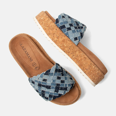 Fe Damen Pantoletten Denim