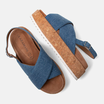 Iria Damen Sandalen Denim