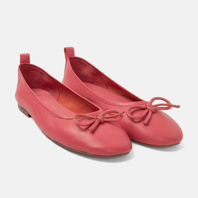 Josefina Damen Leder-Ballerinas Coral