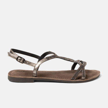 Malia Damen Leder-Sandalen Pewter Malia Damen Leder-Sandalen Pewter