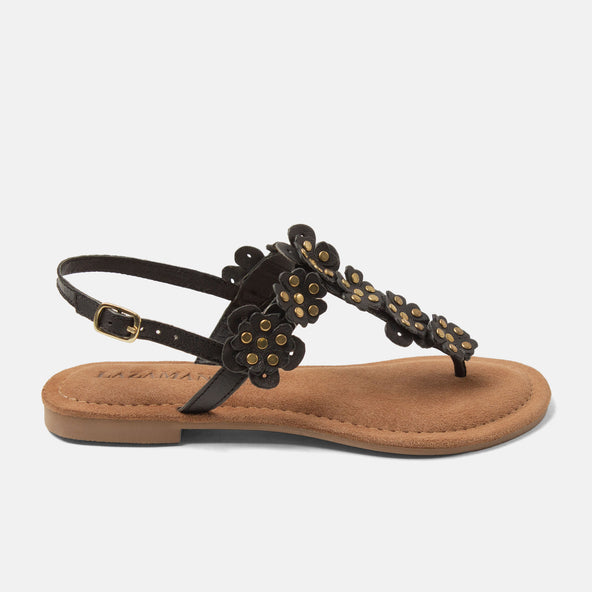 Pippa Damen Leder-Sandalen Black Pippa Damen Leder-Sandalen Black