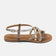 Gea Damen Leder-Sandalen Silver