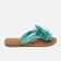 Roza Damen Leder-Zehentrenner Turquoise