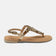 Sil Damen Leder-Sandalen Gold