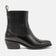 An Damen Leder-Stiefeletten Black