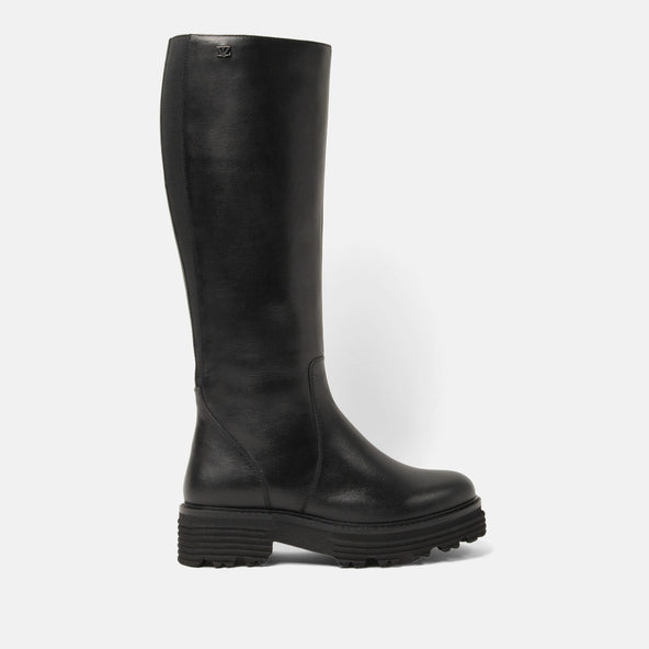 El Damen Leder-Stiefel Black El Damen Leder-Stiefel Black