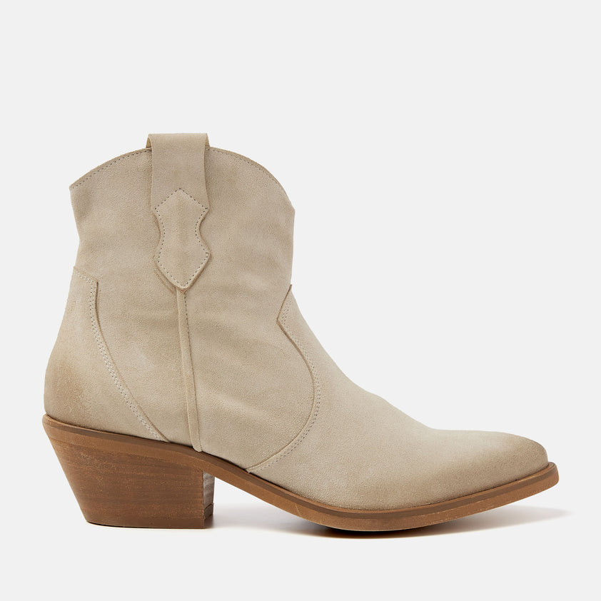 Arianna Damen Wildleder Stiefeletten Beige
