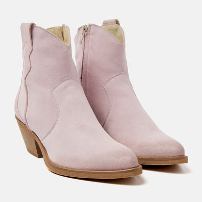 Arianna Damen Wildleder Stiefeletten Rosa