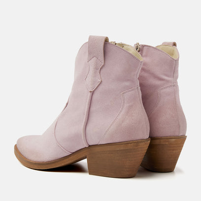 Arianna Damen Wildleder Stiefeletten Rosa
