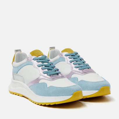 Valencia Damen Ledersneaker Blue