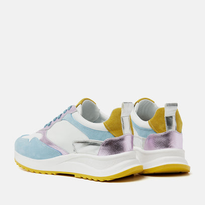 Valencia Damen Ledersneaker Blue