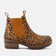 Mia Dames Wildleder Chelsea-Boots Tan/Leo