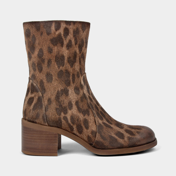 Chiki Damen Leder-Stiefeletten Brown Chiki Damen Leder-Stiefeletten Brown