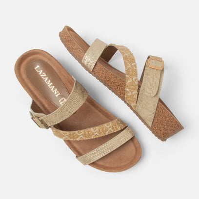 Diega Damen Pantoletten Gold