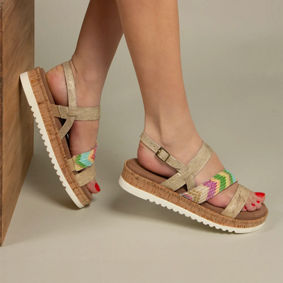 Lindy Damen Sandalen Gold