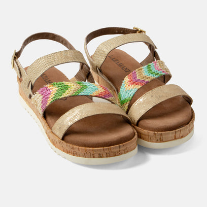 Lindy Damen Sandalen Gold