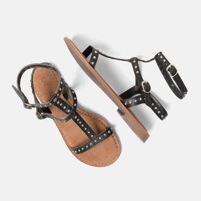 Olinda Damen Leder-Sandalen Black