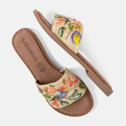 Evita Damen Pantoletten Multi