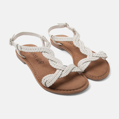 Aida Damen Leder-Sandalen White