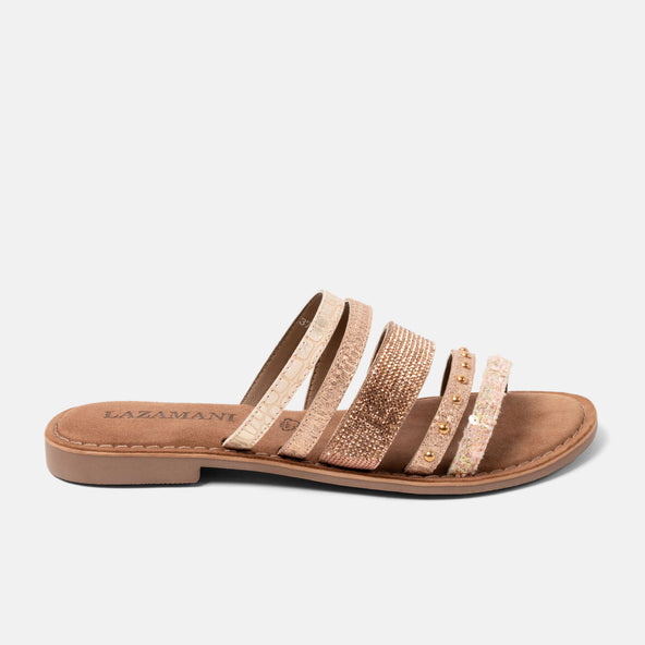 Caro Damen Pantoletten Rose Caro Damen Pantoletten Rose