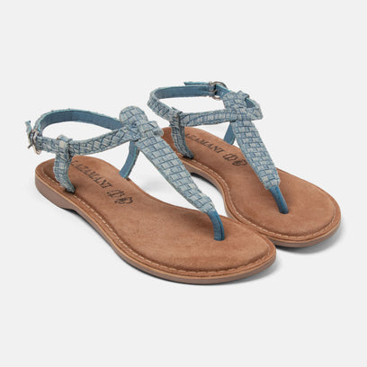 Eva Damen Sandalen Denim