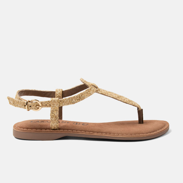Dia Damen Sandalen Raffia Gold Dia Damen Sandalen Raffia Gold