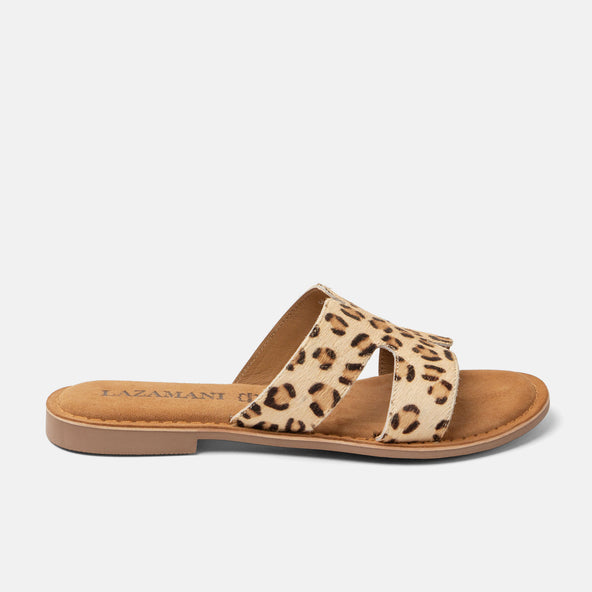 Lumi Damen Pantoletten Leopard Lumi Damen Pantoletten Leopard