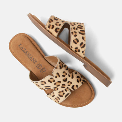 Lumi Damen Pantoletten Leopard