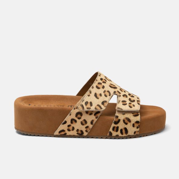 Mille Damen Pantoletten Leopard Mille Damen Pantoletten Leopard
