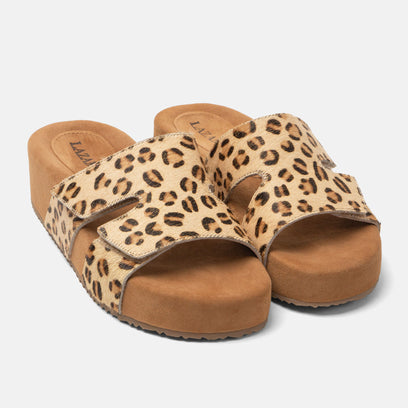 Mille Damen Pantoletten Leopard