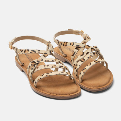 Zuza Damen Sandalen Leopard