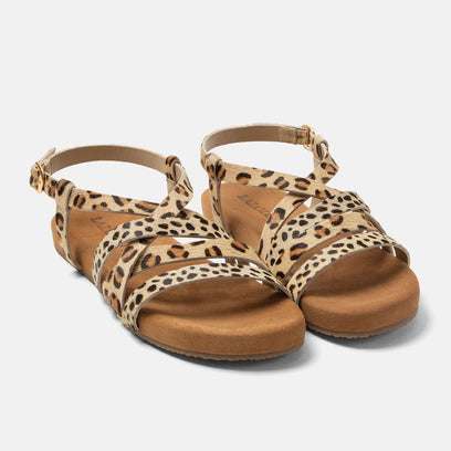 Lotta Damen Sandalen Leopard
