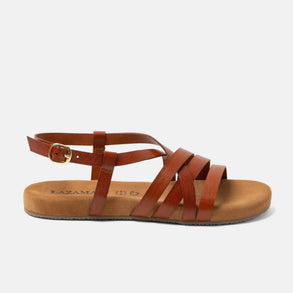 Lotta Damen Leder-Sandalen Tan Lotta Damen Leder-Sandalen Tan