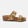 Dagmar Damen Leder-Pantoletten Beige