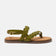 Jona Damen Leder-Sandalen Green