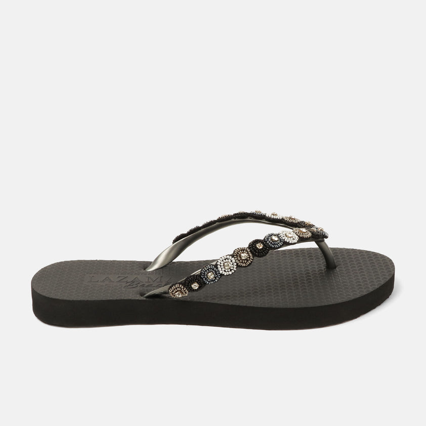 Mallorca Beach Damen Flip Flops Black