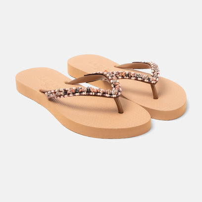 Palma Beach Damen Flip Flops Brown