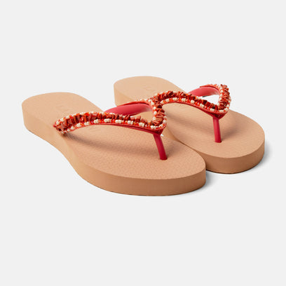 Palma Beach Damen Flip Flops Coral
