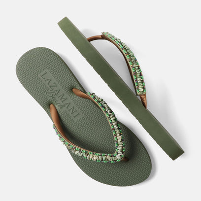 Palma Beach Damen Flip Flops Green