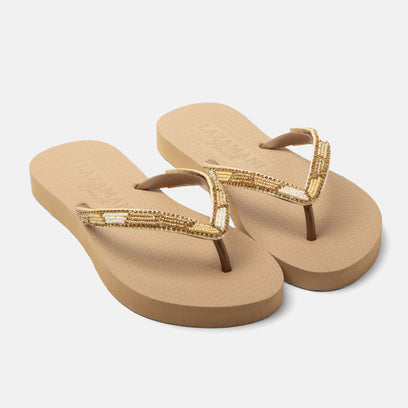 Fraser Beach Damen Flip Flops Beige