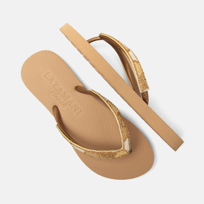 Fraser Beach Damen Flip Flops Beige