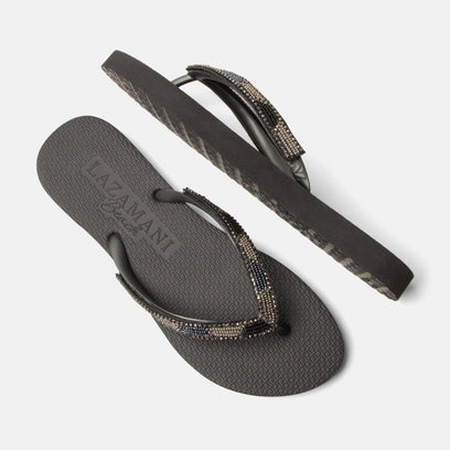 Fraser Beach Damen Flip Flops Black