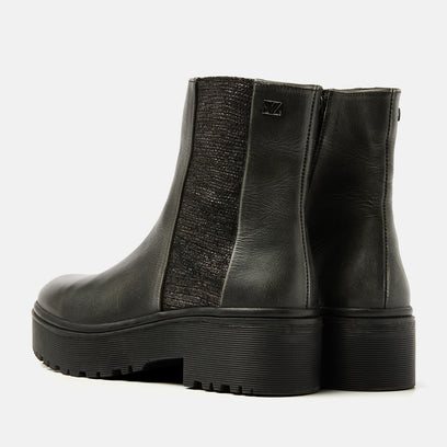 Olivie Damen Leder-Boots Pewter